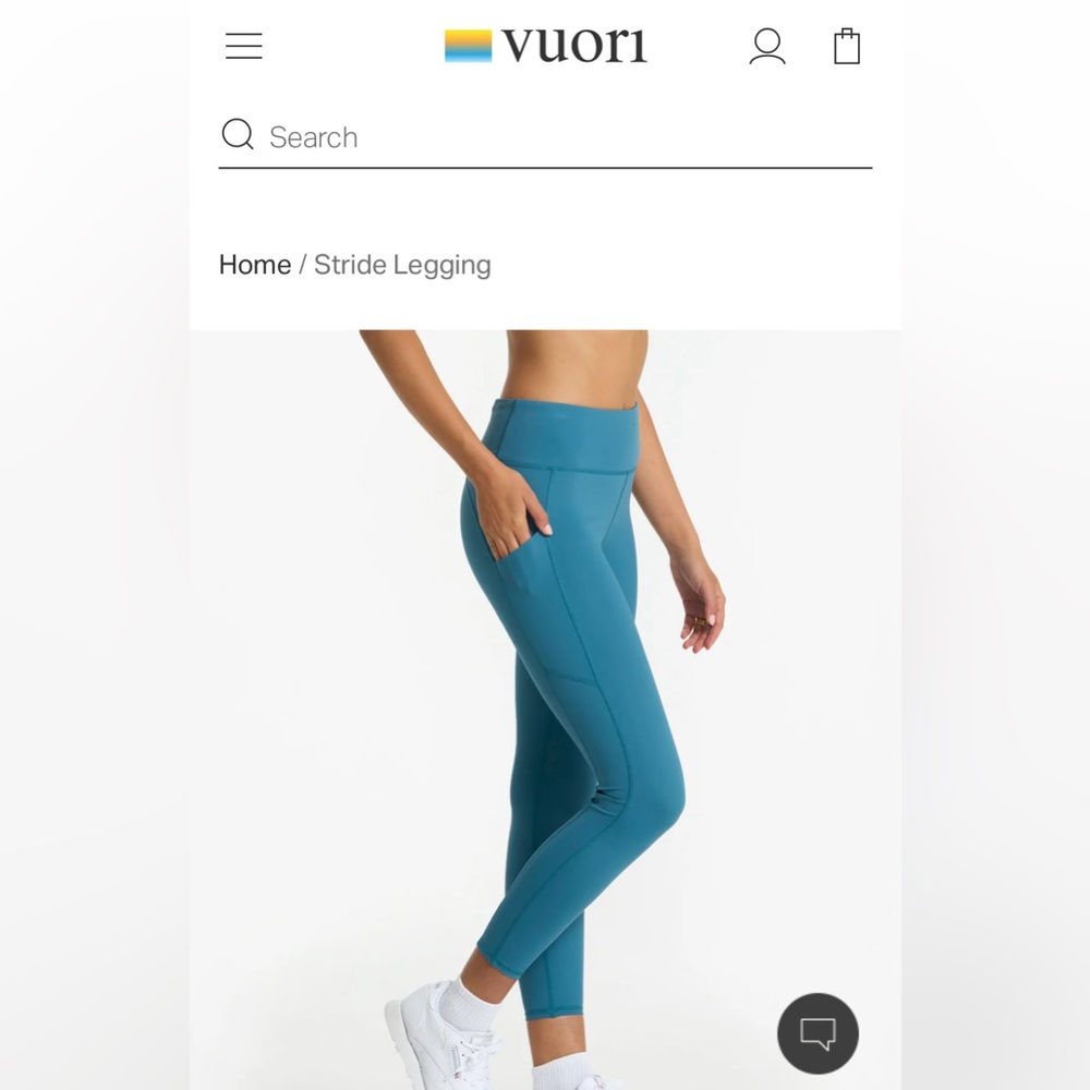 Vuori Hight Rise, No-slip, legging fit with 7/8 length

(size M: 6-8)